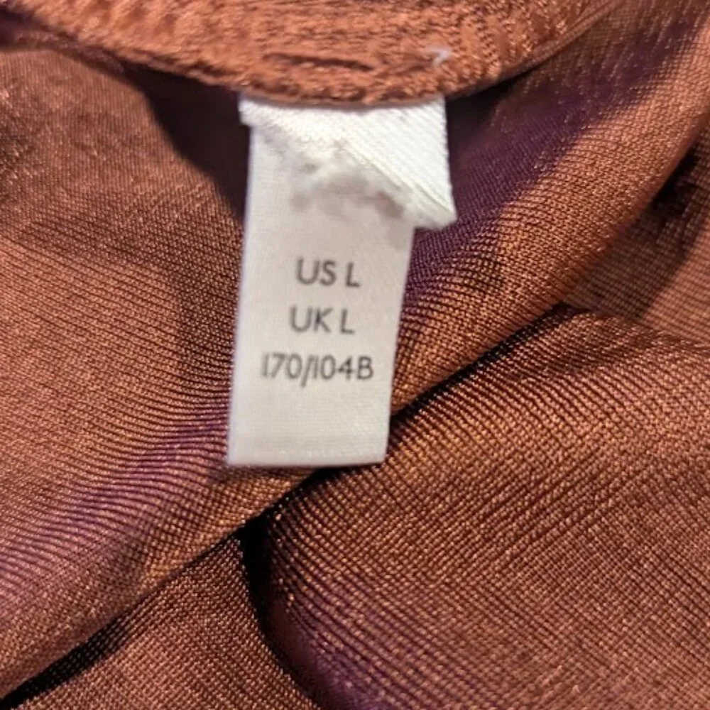 FREE PEOPLE * Kaya Keyhole Orange Bodysuit * Size Large - Picture 6 of 6